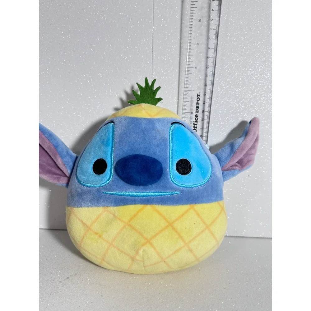 Disney Squishmallows Stitch Pineapple Plush Kellytoy Lilo & Stitch 8 Inch Blue
